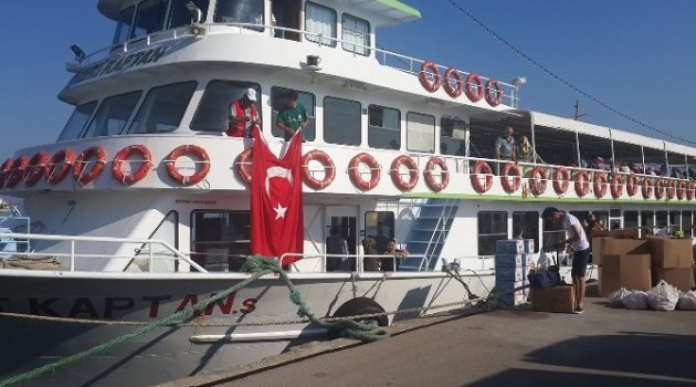 Spastik engelli çocuklar körfezin keyfini çıkardı