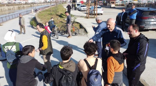 Trabzon'da minikler için bisiklet şöleni
